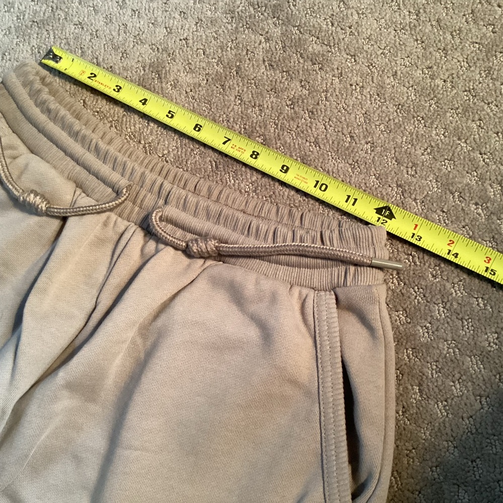 Zara ๐ Wide Leg sweatpants,mid rise w/adj. drawstring waistband. Side pockets, M - Picture 6 of 11